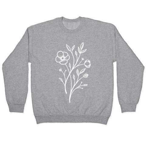 Wildflower Stippled Tattoo Crewneck Sweatshirt