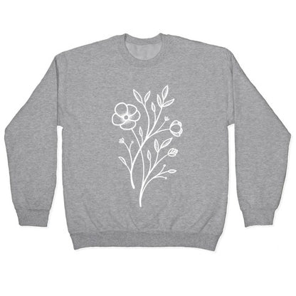Wildflower Stippled Tattoo Crewneck Sweatshirt