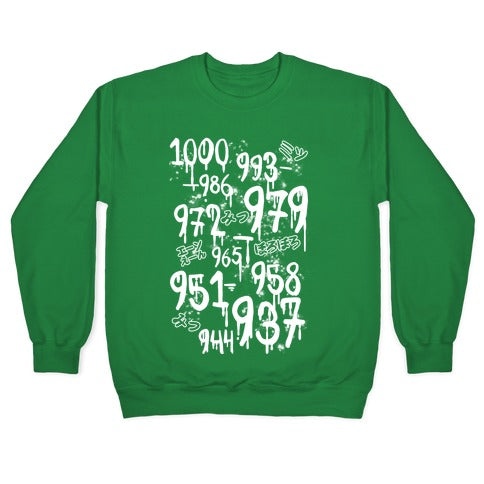 1000 Minus 7 Crewneck Sweatshirt