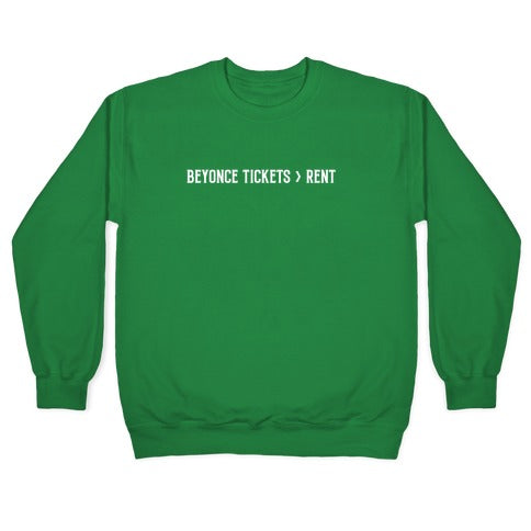 Beyonce Tickets > Rent Crewneck Sweatshirt