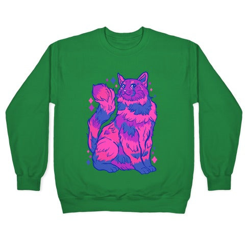Bisexual Pride Cat Crewneck Sweatshirt