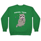 Bisexual Trash Raccoon Crewneck Sweatshirt