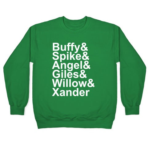 Buffy Names Crewneck Sweatshirt