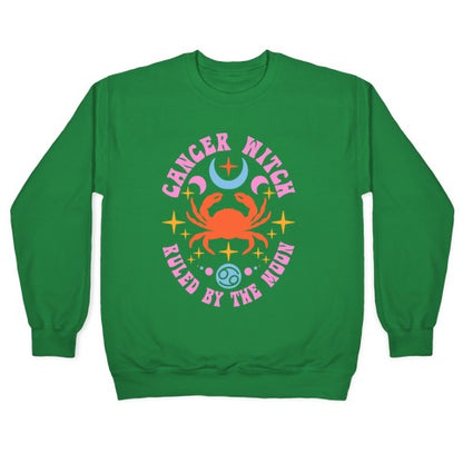 Cancer Witch Ruled By The Moon Crewneck Sweatshirt