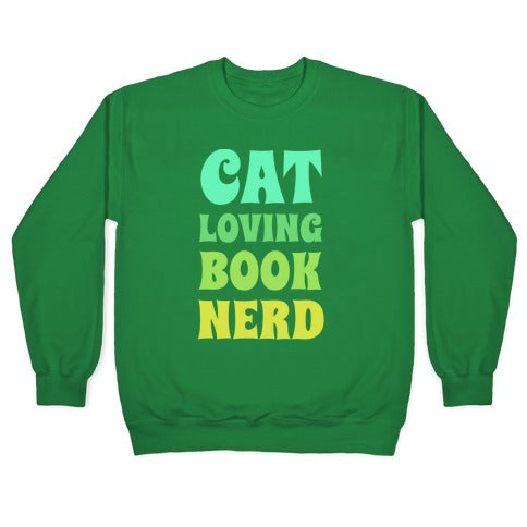 Cat-loving, Book-nerd Crewneck Sweatshirt