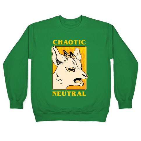 Chaotic Neutral Goat Crewneck Sweatshirt