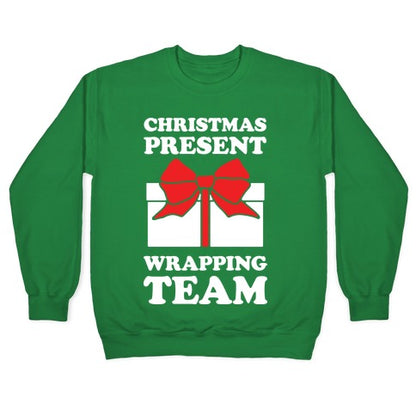 Christmas Present Wrapping Team Crewneck Sweatshirt