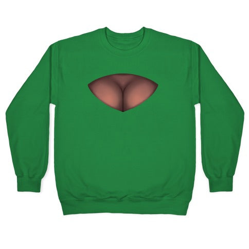 Cleavage Window Crewneck Sweatshirt