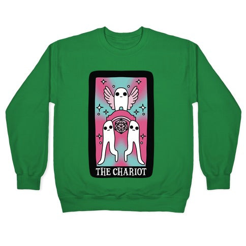 Creepy Cute Tarot : The Chariot Fresno Nightcrawler Crewneck Sweatshirt