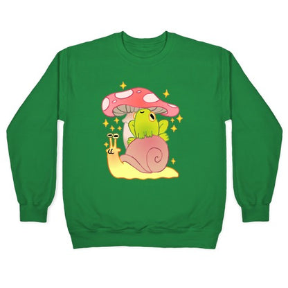 Cute Snail & Frog Crewneck Sweatshirt