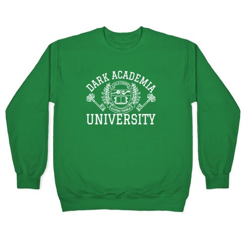 Dark Academia University Crewneck Sweatshirt