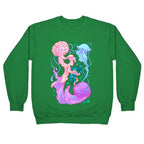 Deep Sea Diver & Jellyfish Crewneck Sweatshirt