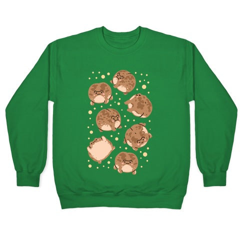 Desert Rain Frog Pattern Crewneck Sweatshirt