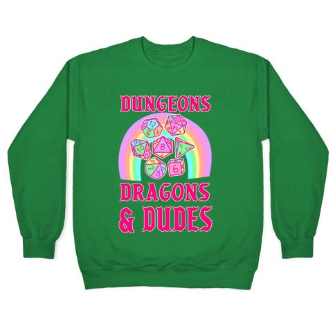 DnD & Dudes Dice Pastel Crewneck Sweatshirt