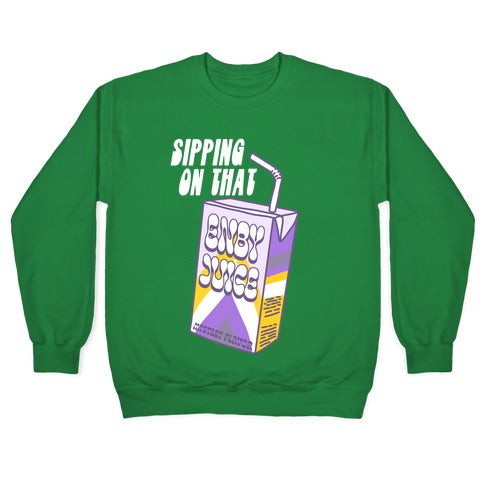 Enby Juice Juicebox Crewneck Sweatshirt