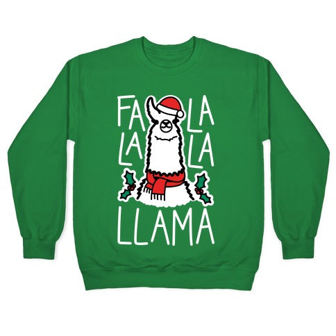 Falalala Llama Crewneck Sweatshirt