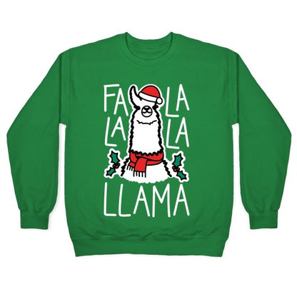 Falalala Llama Crewneck Sweatshirt