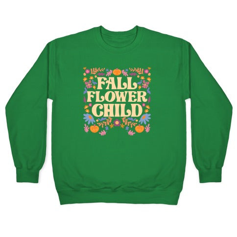 Fall Flower Child Crewneck Sweatshirt