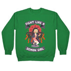 Fight Like a Demon Girl Nezuko Crewneck Sweatshirt