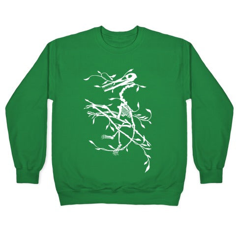 Floral Dinosaur Crewneck Sweatshirt