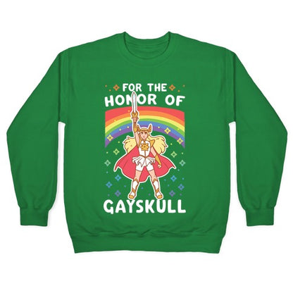 For the Honor of Gayskull Crewneck Sweatshirt