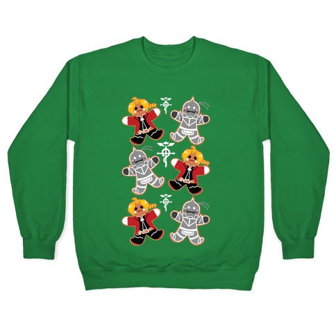 Fullmetal Alchemist Gingerbread Men Crewneck Sweatshirt