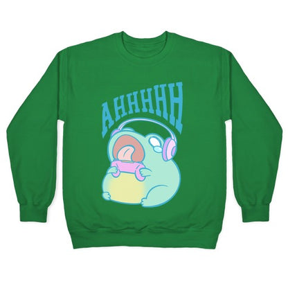 Gamer Frog Scream Crewneck Sweatshirt