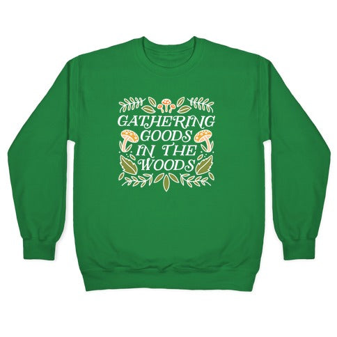Gathering Goods In The Woods Crewneck Sweatshirt