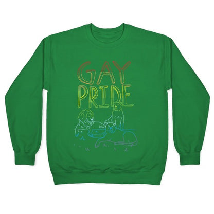 Gay Pride Of Lions Crewneck Sweatshirt