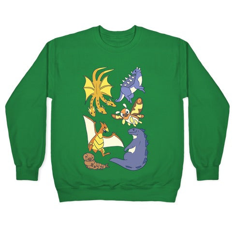 Godzilla and Friends Crewneck Sweatshirt