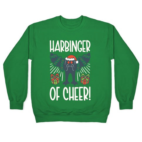 Harbinger of Cheer Mothman Parody Crewneck Sweatshirt
