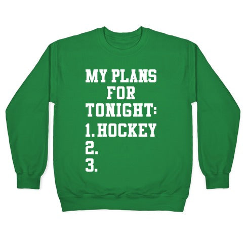 Hockey Plans Crewneck Sweatshirt