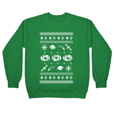 Interstellar Christmas Sweater Pattern Crewneck Sweatshirt