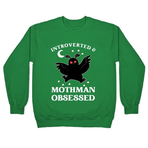 Introverted And With Mothman Crewneck Sweatshirt