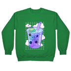 Kawaii Boba Frogs Crewneck Sweatshirt