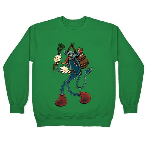 Krampus Cartoon Crewneck Sweatshirt