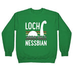 Loch Nessbian Lesbian Crewneck Sweatshirt