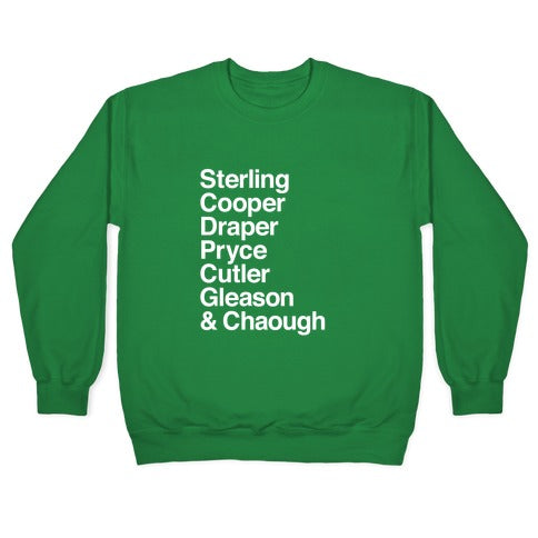 Mad Men Alphabet Crewneck Sweatshirt