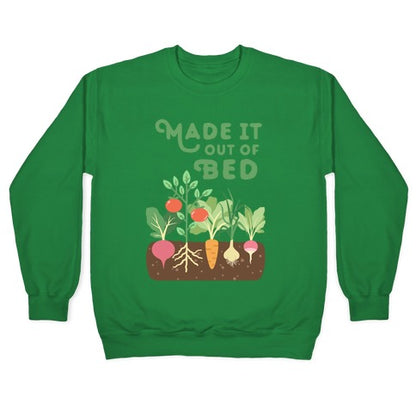 Made It Out Of Bed (vegetables) Crewneck Sweatshirt