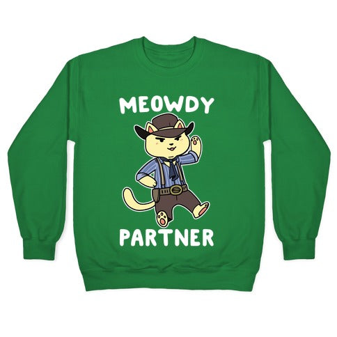 Meowdy, Partner - Arthur Morgan Crewneck Sweatshirt