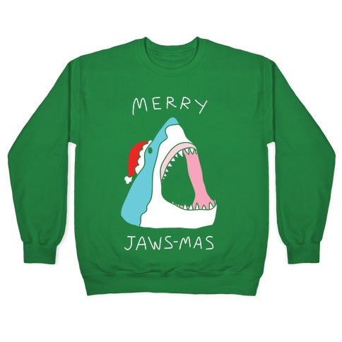 Merry Jaws-mas Christmas Crewneck Sweatshirt