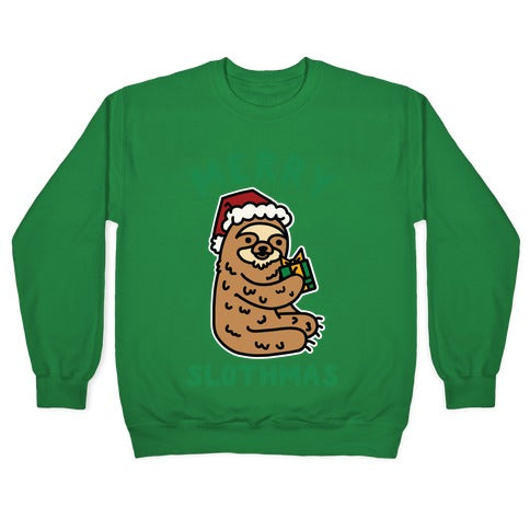 Merry Slothmas Crewneck Sweatshirt