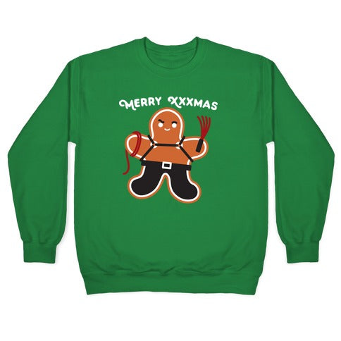 Merry XXXmas Gingerbread Crewneck Sweatshirt