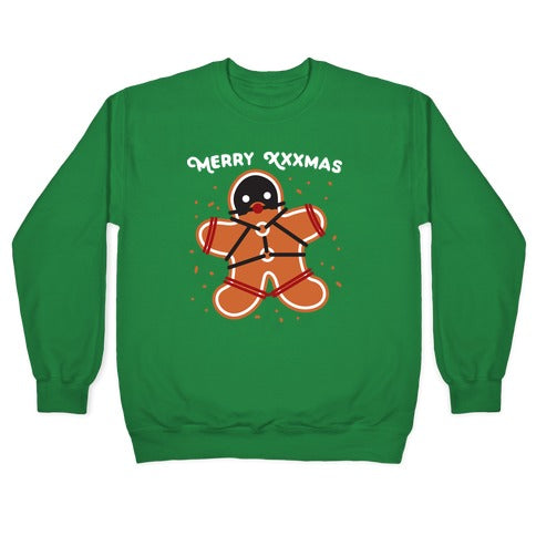 Merry XXXmas Gingerbread Crewneck Sweatshirt