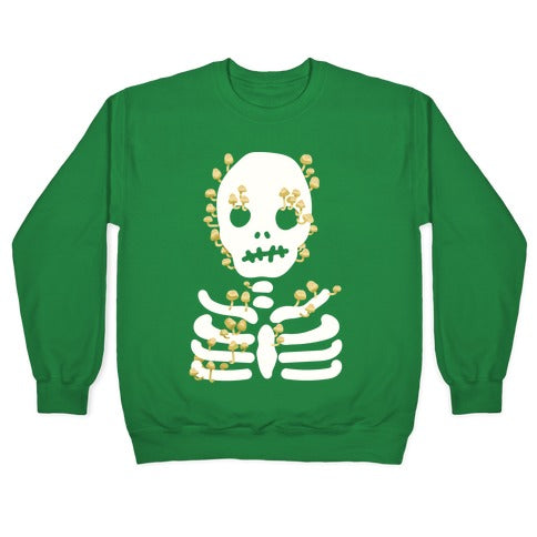 Mushroom Skeleton Crewneck Sweatshirt