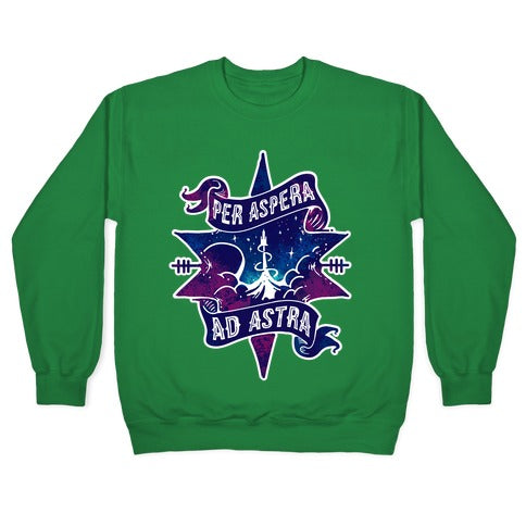 Per Aspera Ad Astra Crewneck Sweatshirt