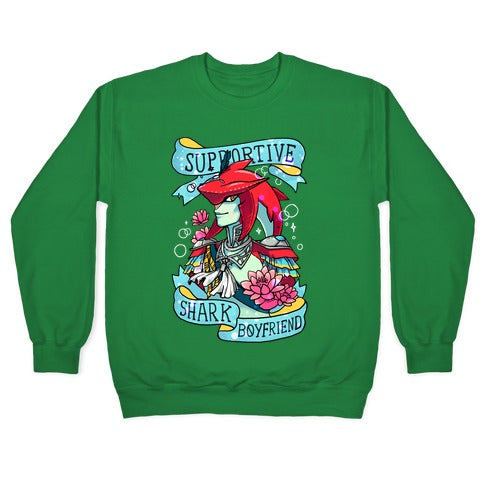 Prince Sidon: Supportive Shark Boyfriend Crewneck Sweatshirt