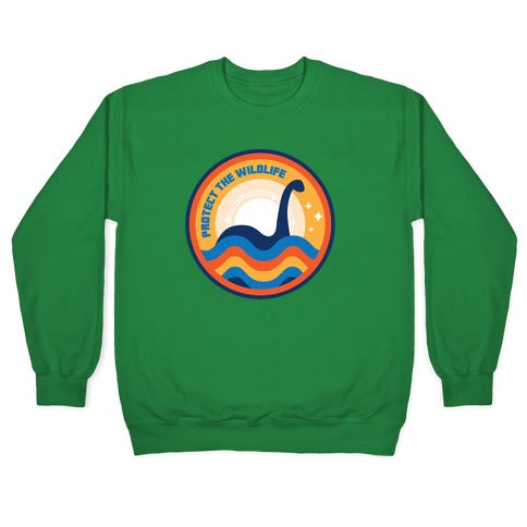 Protect The Wildlife - Nessie, Loch Ness Monster Crewneck Sweatshirt