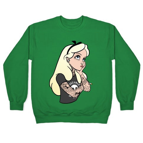 Punk Alice Parody Crewneck Sweatshirt