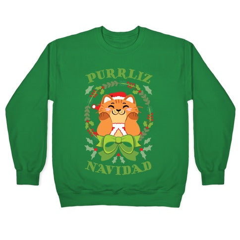 Purrliz Navidad Crewneck Sweatshirt
